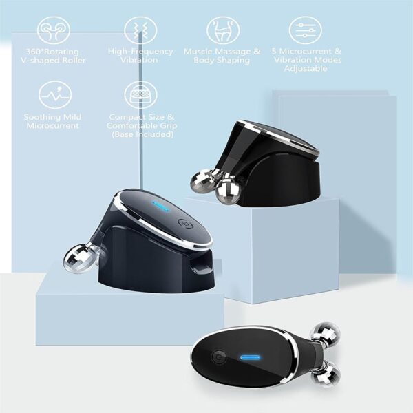 Microcurrents Face Massager Beauty Tools Roller For Skin Care Lifting Skin Tightening Wrinkle Removal Personal Care Home Devices - Image 2
