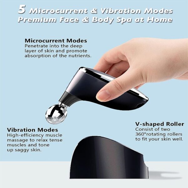 Microcurrents Face Massager Beauty Tools Roller For Skin Care Lifting Skin Tightening Wrinkle Removal Personal Care Home Devices - Image 3