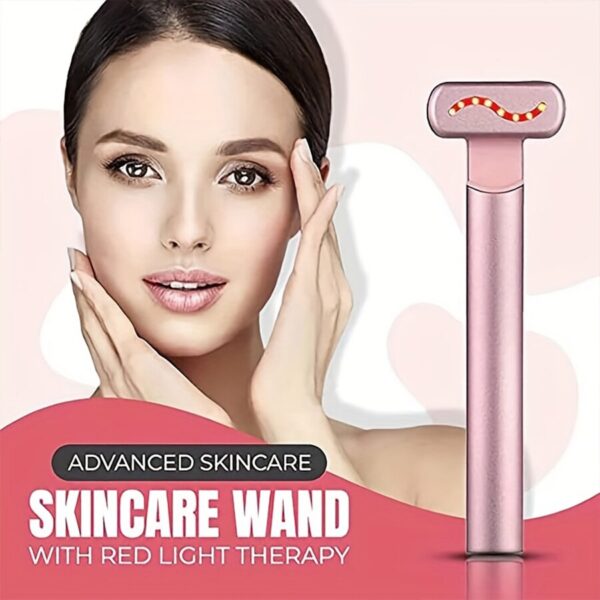 Mini Beauty Personal Care Eye Massager 45℃ Heat & Vibration,4-in-1 Skincare Wand for Anti-Aging Anti-Wrinkles Lifting Your Face - Image 2