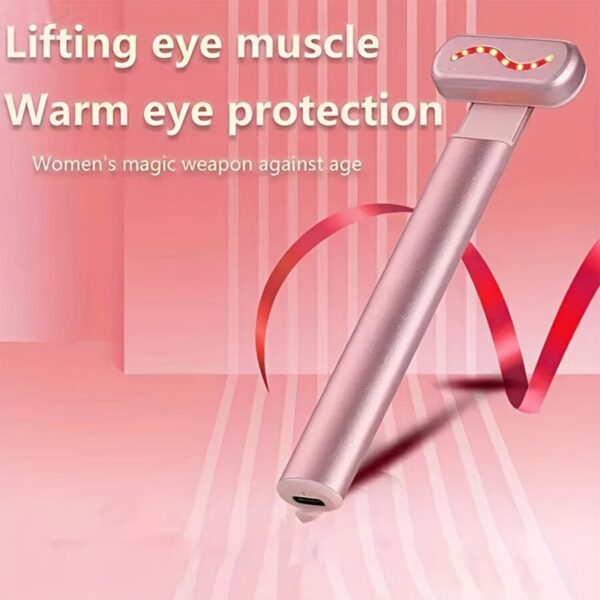 Mini Beauty Personal Care Eye Massager 45℃ Heat & Vibration,4-in-1 Skincare Wand for Anti-Aging Anti-Wrinkles Lifting Your Face - Image 4