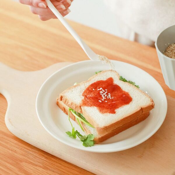 Mini Hand Whisk With Spoon Egg Mixer Scoop Plastic Egg Whisk Space Saving Egg Beater Home Kitchen Seasoning Stirring Stick - Image 3