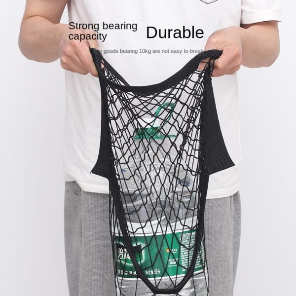Multifunctional Wall-mounted Plastic Organizer with Velcro Garbage Bag Holder for Kitchen and Home - Image 4