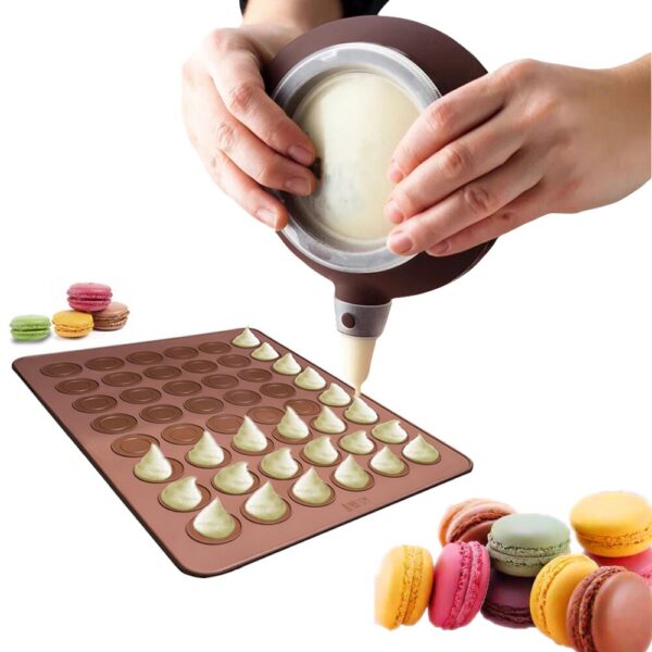 New Silicone Macaron Pot Sheet Mat Nozzles Set Macaroon Baking Mold Oven DIY Decorative Cake Muffin Pastry Mould Baking Tools
