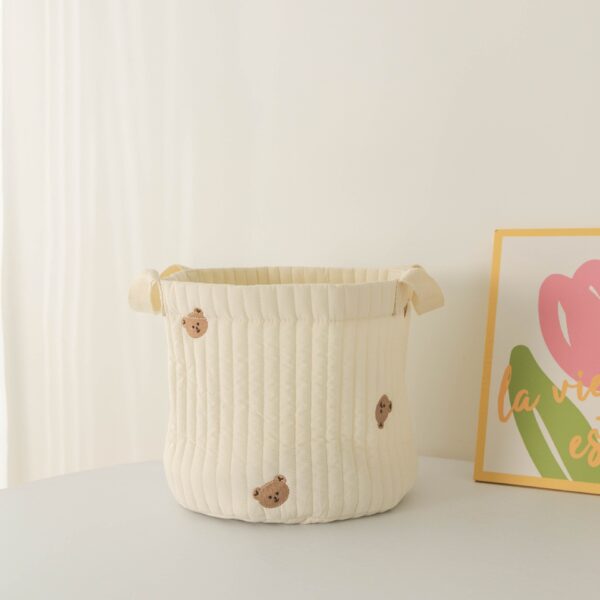 Newborn Nappy Caddy Baby Items Toy Storage Bag New Diaper Crib Organizer Cotton Embroidery Mommy Bag - Image 6