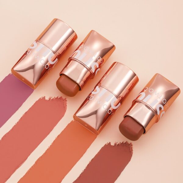 O.TWO.O Lipstick Blush Stick 3-in-1 Eyes Cheek and Lip Tint Buildable Waterproof Lightweight Cream Multi Stick Makeup for Women - Image 6