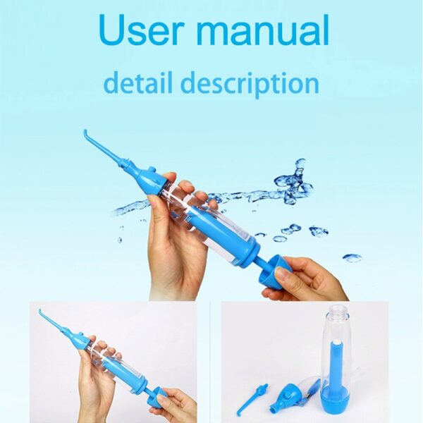 Oral Irrigator Teeth Cleaner Water Jet Tooth Health Water Non-electric Household Portable Oral Irrigator Flossing LV160 New - Image 5