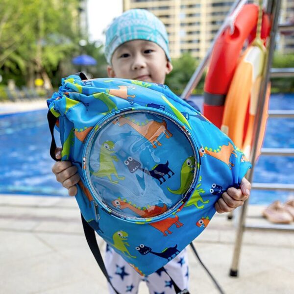 Outdoor Portable kids waterproof Dry swimming bag Rafting Diving Backpack Sack TPU Drawstring sports Bags