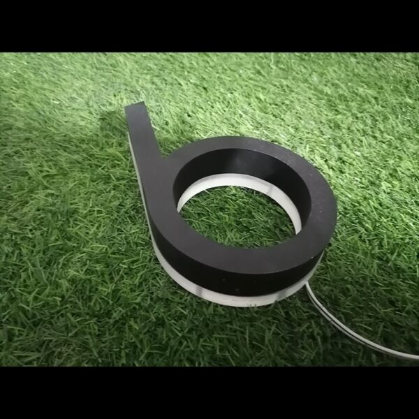 Outdoor Sign 3D LED House Numbers Light Home Number with Backlight Address Apartment Number Plate Stainless Steel Luminous Metal - Image 4