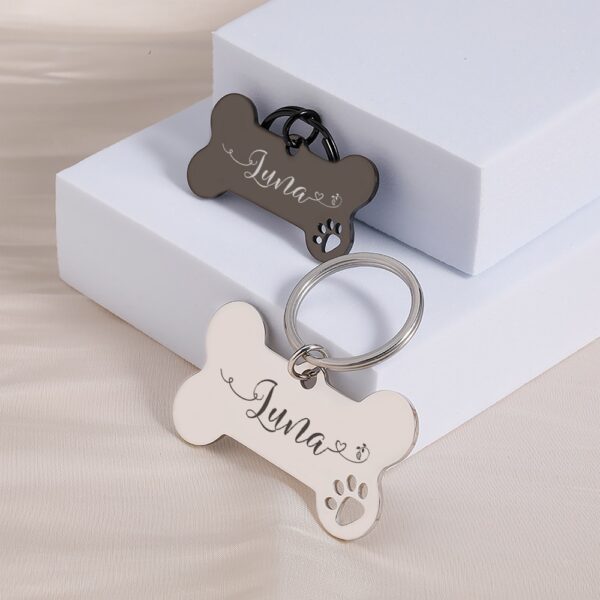 Personalized Pet Dog Tags Shiny Steel Free Engraving Kitten Puppy Anti-lost Collars Tag for Dog Cat Nameplate Pet Accessoires - Image 5
