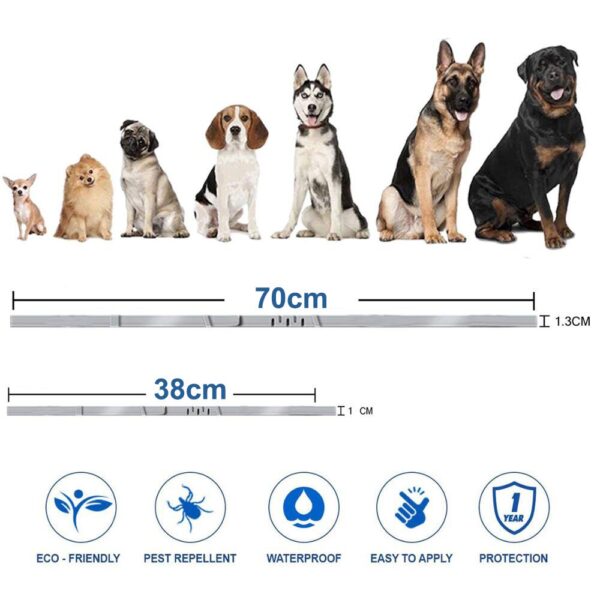 Pet Cat Dog Flea and Tick Remover Collar Anti-parasitic Necklace Adjustable Anti Flea Dog Collar for Puppy Cat Big Dog Products - Image 6