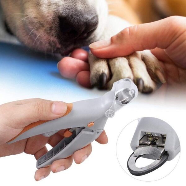 Pet Nail Clipper LED Light-emitting Magnifiable Dog Cat Special Nail Clipper Multi-function Nail Trimmer Pet Grooming Supplies - Image 2