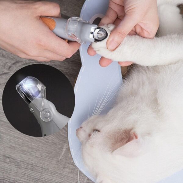 Pet Nail Clipper LED Light-emitting Magnifiable Dog Cat Special Nail Clipper Multi-function Nail Trimmer Pet Grooming Supplies - Image 3