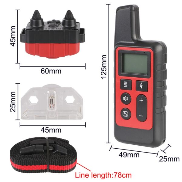 Pet Remote Control Waterproof Shock Vibration Sound 500m Electric Dog Training Collar for All Size Dogs Rechargeable - Image 6