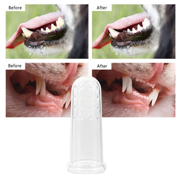 Pet Toothbrush Super Soft Pet Finger Grooming Dog Brush Bad Breath Tartar Teeth Care Tool Pet Cleaning Silicagel Supplies - Image 6