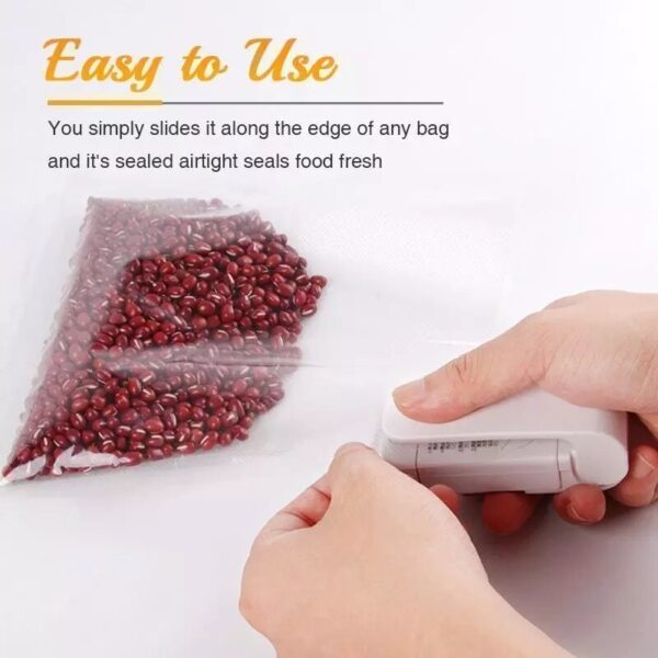 Portable Bag Heat Sealer Home Plastic Package Storage Bag Clip Fruits Food Snack Storage Bag Handy Sticker Seal Kitchen Tools - Image 2