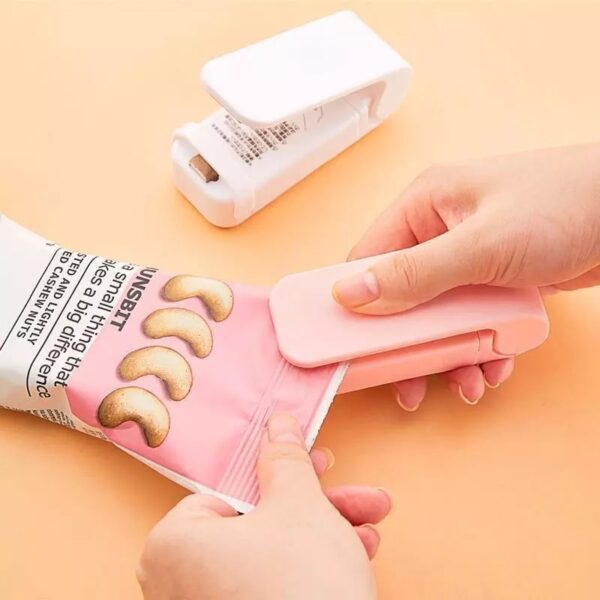 Portable Bag Heat Sealer Home Plastic Package Storage Bag Clip Fruits Food Snack Storage Bag Handy Sticker Seal Kitchen Tools - Image 4