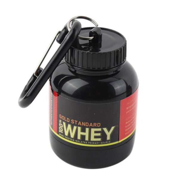 Portable Protein Powder Container Pill Organizer Protein Keychain Sport Nutrition Water Bottle Sport Whey Protein Supplement Cup - Image 4