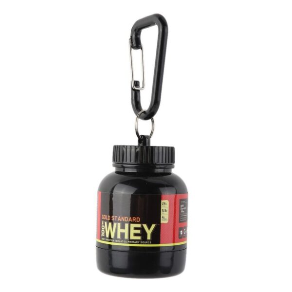 Portable Protein Powder Container Pill Organizer Protein Keychain Sport Nutrition Water Bottle Sport Whey Protein Supplement Cup - Image 5