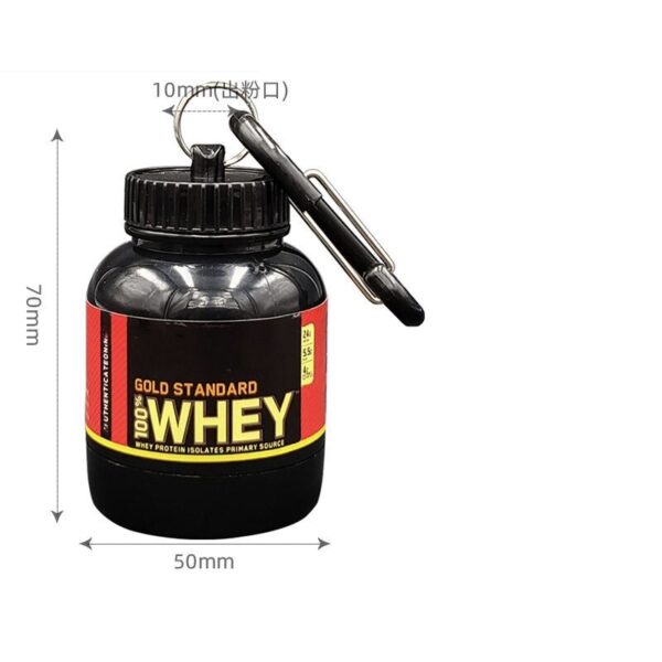 Portable Protein Powder Container Pill Organizer Protein Keychain Sport Nutrition Water Bottle Sport Whey Protein Supplement Cup - Image 6