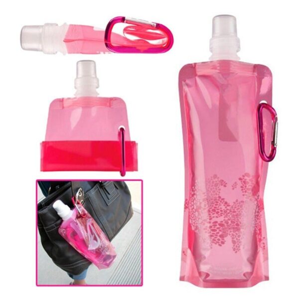 Portable Ultralight Foldable Silicone Folding Water Bottle Water Bag Outdoor Sport Supplies Hiking Camping Soft Flask Water Bag - Image 3