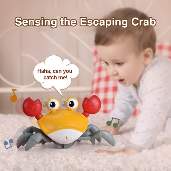 Rechargeable Crab Crawling Toy with Lights and Music Electronic Development Baby Toys 6 12 Months Educational Games for Babies - Image 2