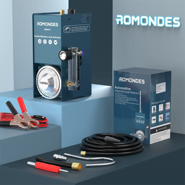 Romondes SM601 Smoke Leak Detector EVAP Smoke Machine Automotive Leak Detector Fuel Pipe Leakage Locator for Car Motorcycle - Image 6
