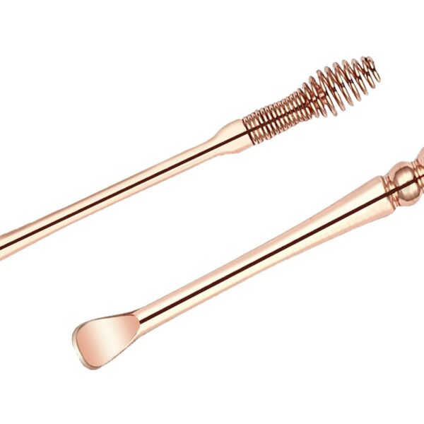 Rose Gold Stainless Steel Spiral Earpick Ear Scoop Earwax Digging Tools Earwax Curette Spoon Care Ear Clean Toolear Cleaner - Image 2