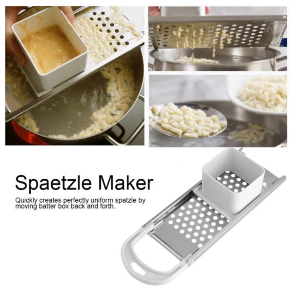 Spaetzle Maker Nokedli Szaggato Hungarian Dumplings Galuska Potato Slicer with Comfort Grip Handle Cooking Kitchen Accessories - Image 3
