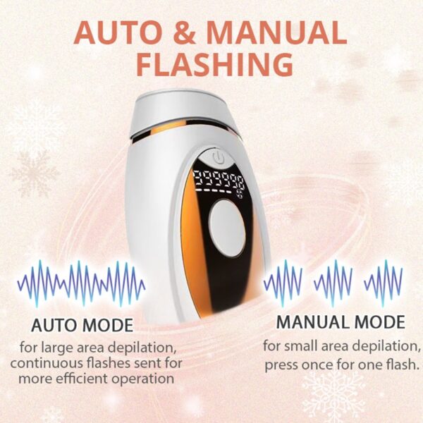 Vancostar 999000 Flash IPL Epilator LCD Laser Hair Removal Painless Permanent Photoepilation Trimmer Electric Depilador - Image 3