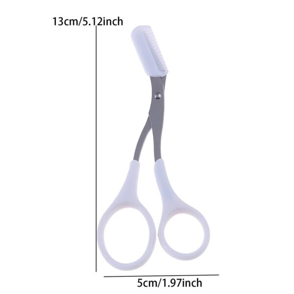 Women Eyebrow Trimmer Scissor Beauty Products Eyebrow Scissors Comb Stainless Steel Makeup Tools Beauty Scissors - Image 4