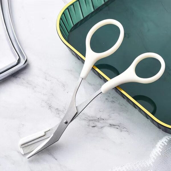 Women Eyebrow Trimmer Scissor Beauty Products Eyebrow Scissors Comb Stainless Steel Makeup Tools Beauty Scissors